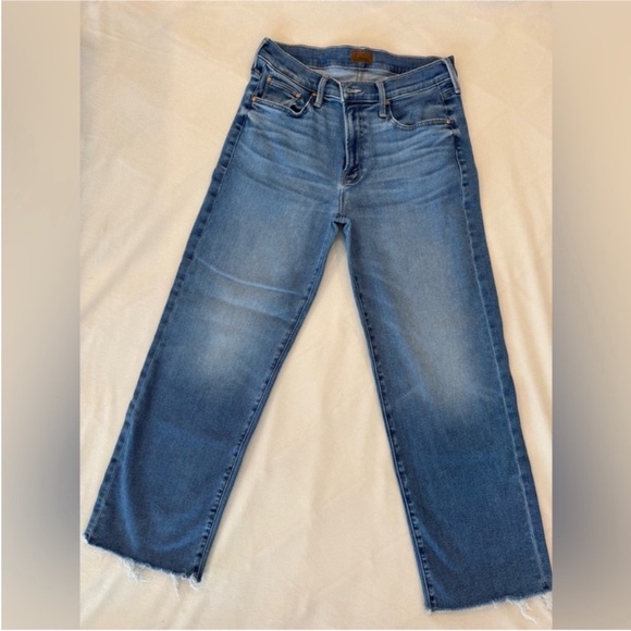 MOTHER Denim - MOTHER The Mid Rose Rambler Zip Ankle Fray